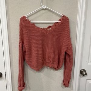 Crop sweater